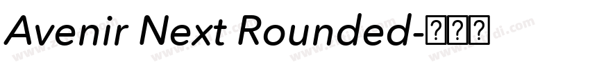 Avenir Next Rounded字体转换